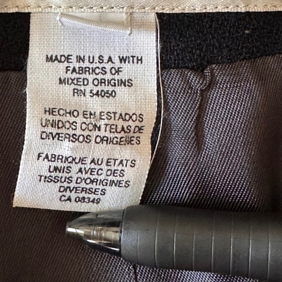 JONES NEW YORK VTGE Navy Velvet Collar Double Breasted Blazer SZ 8 Gold Buttons - Picture 8 of 15